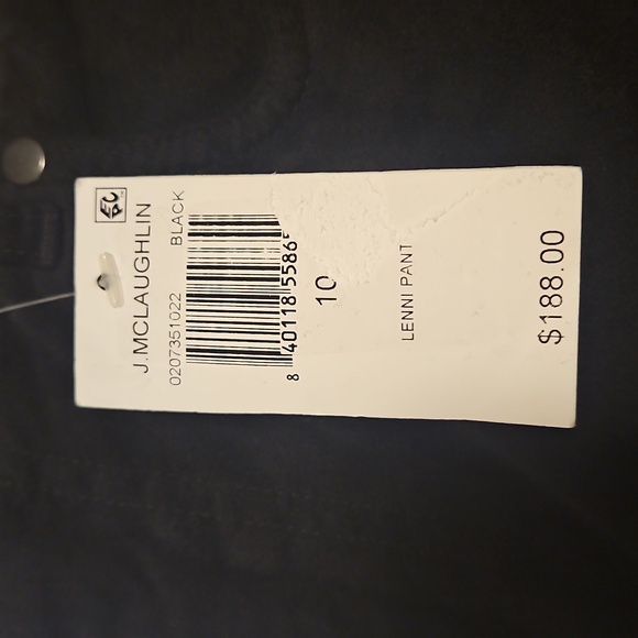 NWT J. McLaughlin Black Lenni Velvet Kick Flare Pants: Black: Size- 10 - Picture 2 of 13